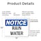 Signmission Rain Water, 14 in W x Rectangle, Plastic OS-2PACK-NS-P-1014-L-17975 - alternate 8